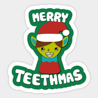 Boy Elf (Merry Teethmas) Sticker